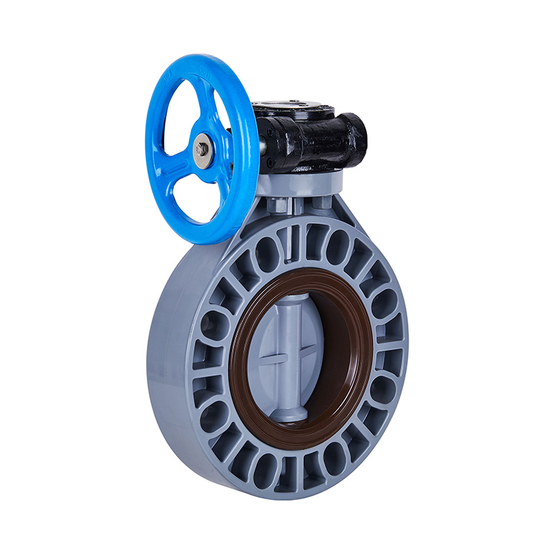 PVC-U D371X-10U 蜗轮蝶阀 DN40-1000 1-1/2