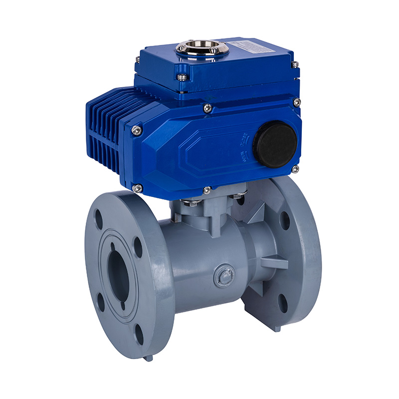 PVC-C D941F-10V 电动法兰球阀 DN15-300国标