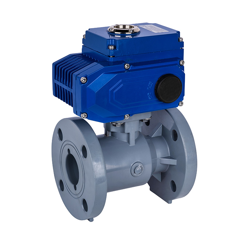 PVC-C D941F-10V 电动法兰球阀 DN15-300 1/2