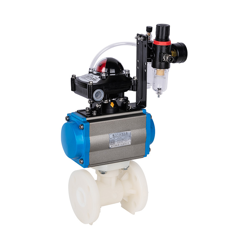 PVDF Q641F-10F 气动法兰球阀 DN15-300 1/2