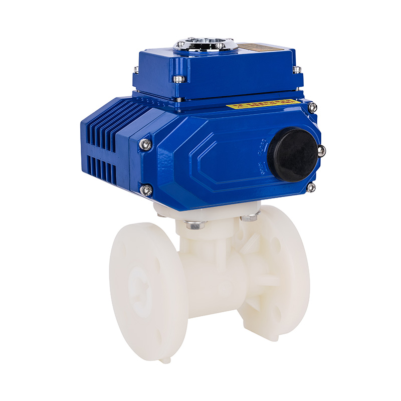 PVDF D941F-10F 电动法兰球阀 DN15-300 1/2