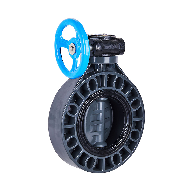 PVC-U D371X-10U 蜗轮蝶阀 DN40-1000 1-1/2